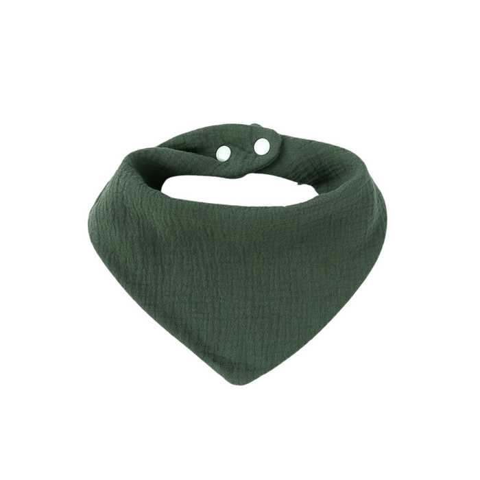 Baby Bandana Cotton Muslin Dribble Bib in Sage