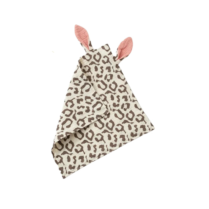 Muslin Cotton Bunny Leopard | Sommerfugl Kids in — Comforter Ears Soother Baby Newborn Comforter Baby Blanket Australia