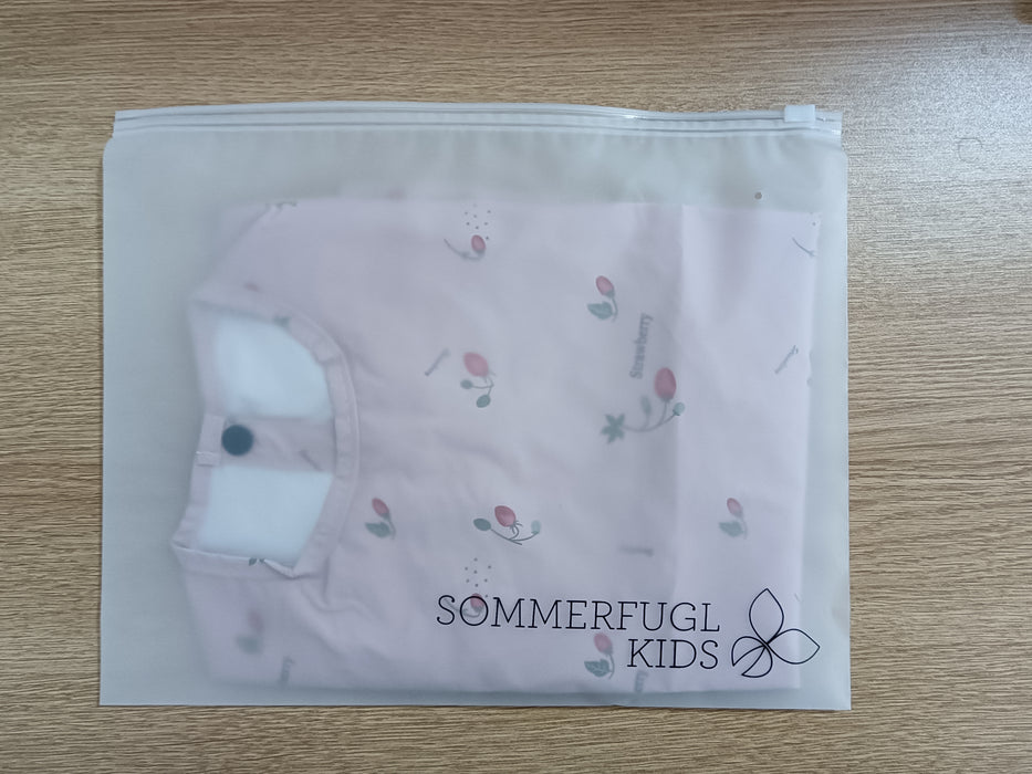 Waterproof Long Sleeve Baby Smock Bib in Little Berries