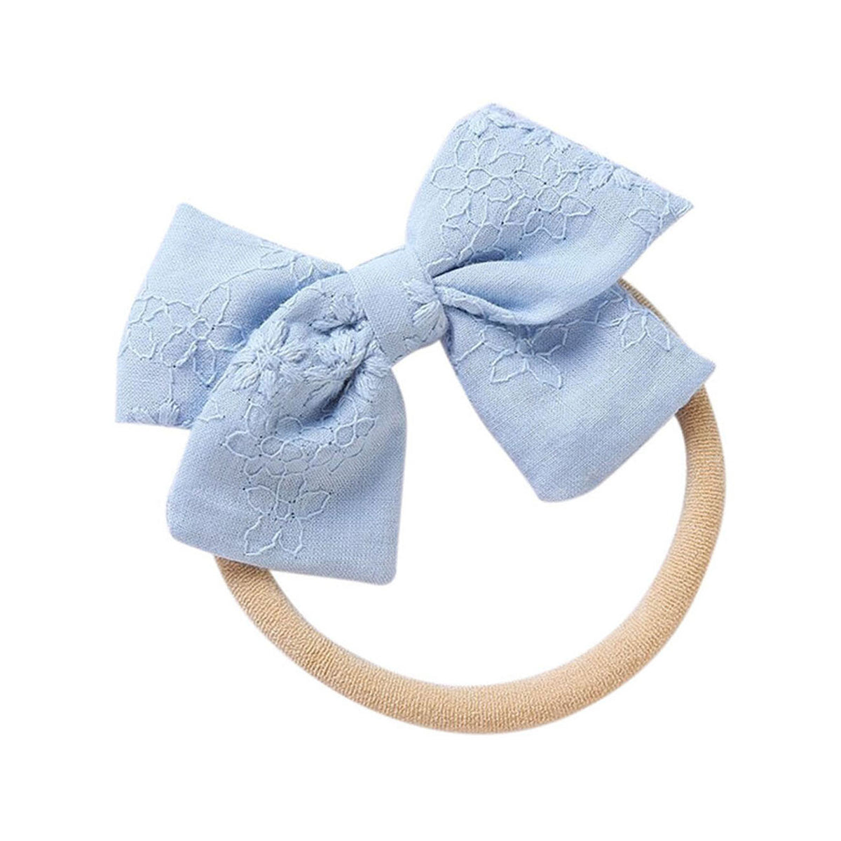 Petite Ribbon Bow // Cornflower Blue Headband