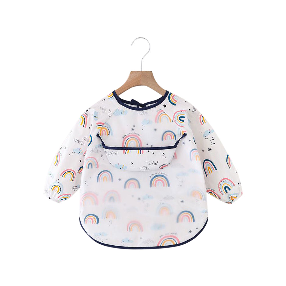 Sommerfugl Kids Baby Long-Sleeve Over the Rainbow Apron Smock Bib